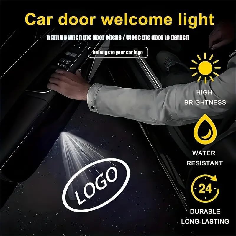 DASONLT Car Door Lights Logo Projector Puddle Lights Compatible with Highlander/Camry/Prius/Sienna/Tundra/Venza/4 Runner Accessories,4PCS No Fade 3D Ghost Shadow Light Upgraded Super Bright Car Light - Image 4